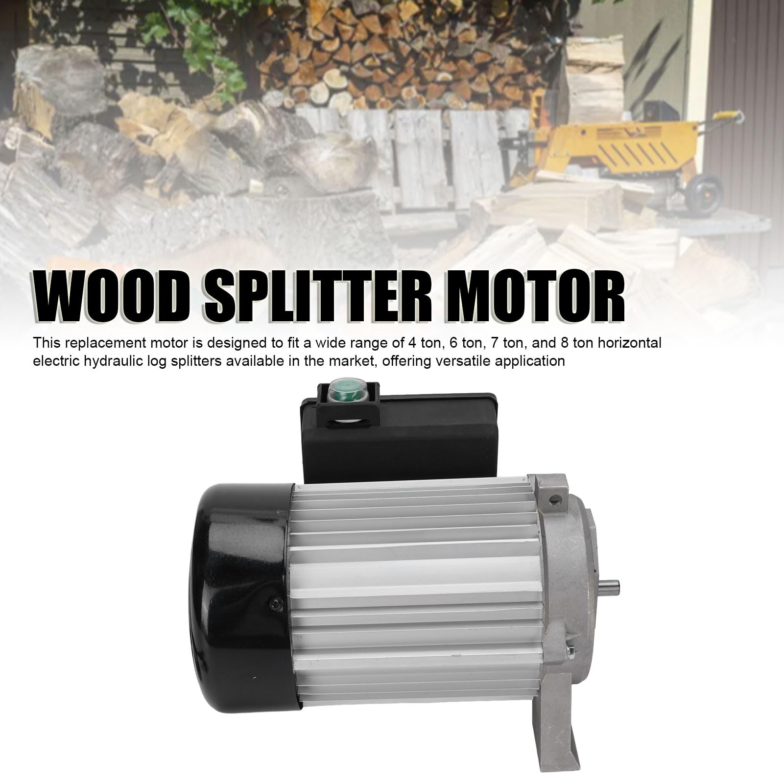 Garosa Motore Spaccalegna Elettrico da 1500 W Alloggiamento in Alluminio Ad Alta Resistenza Motore Sostitutivo da 2800 Giri/min con Protezione IP54 per Spaccalegna Idraulici (Spina UE 230V)