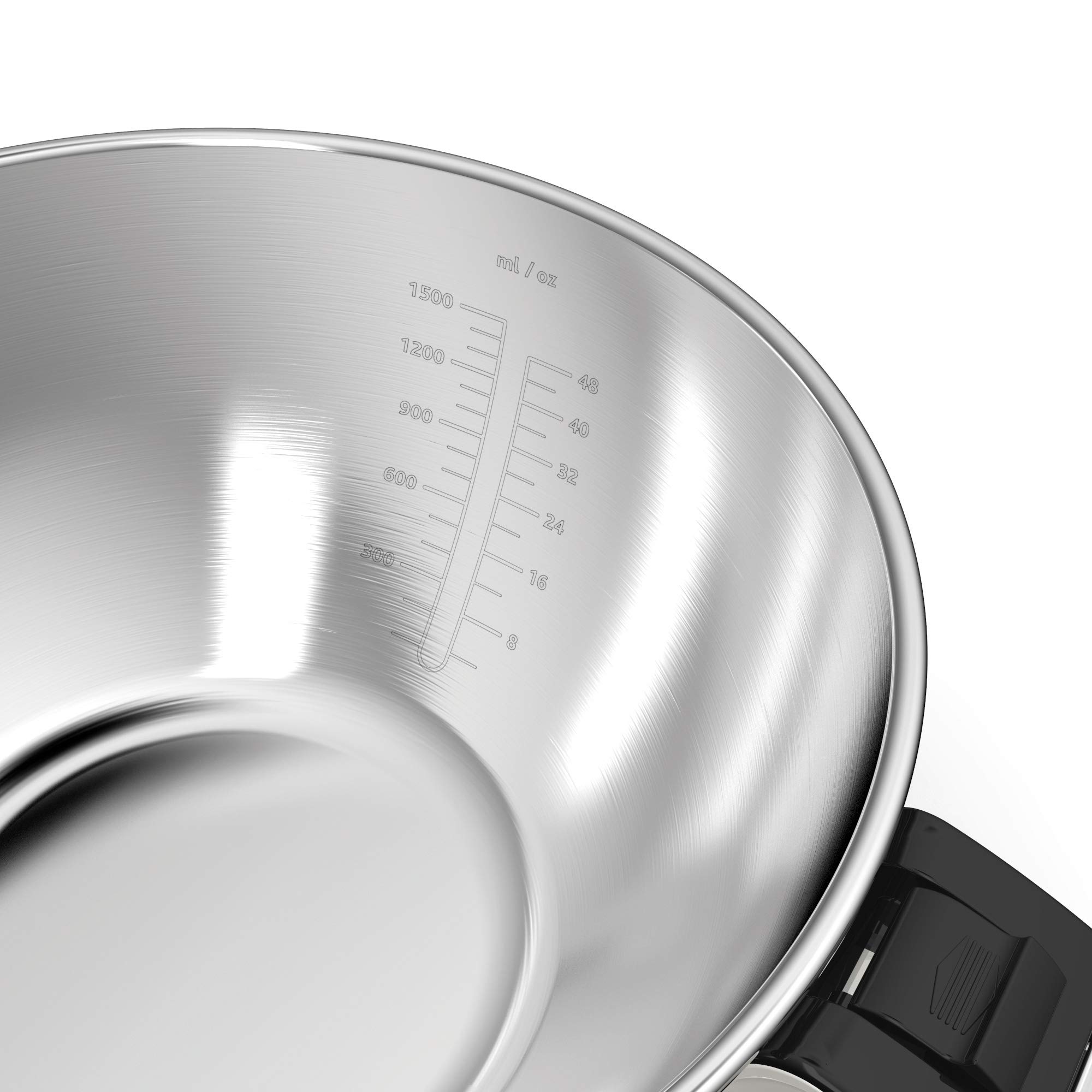 Imetec Dolcevita ES4, Báscula Electrónica de Cocina, Pesa Sólidos y Líquidos, Recipiente Extraible, Báscula Graduada, Capacidad 5 Kg, División 1 g, Función Tara, Pantalla Digital, Apagado Automático