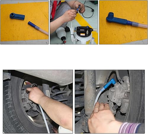 Miniatura 8 de VICASKY 16 unids coche aceite purgador bomba intercambio herramienta conector vacío freno adaptador afinación accesorios suministros coche