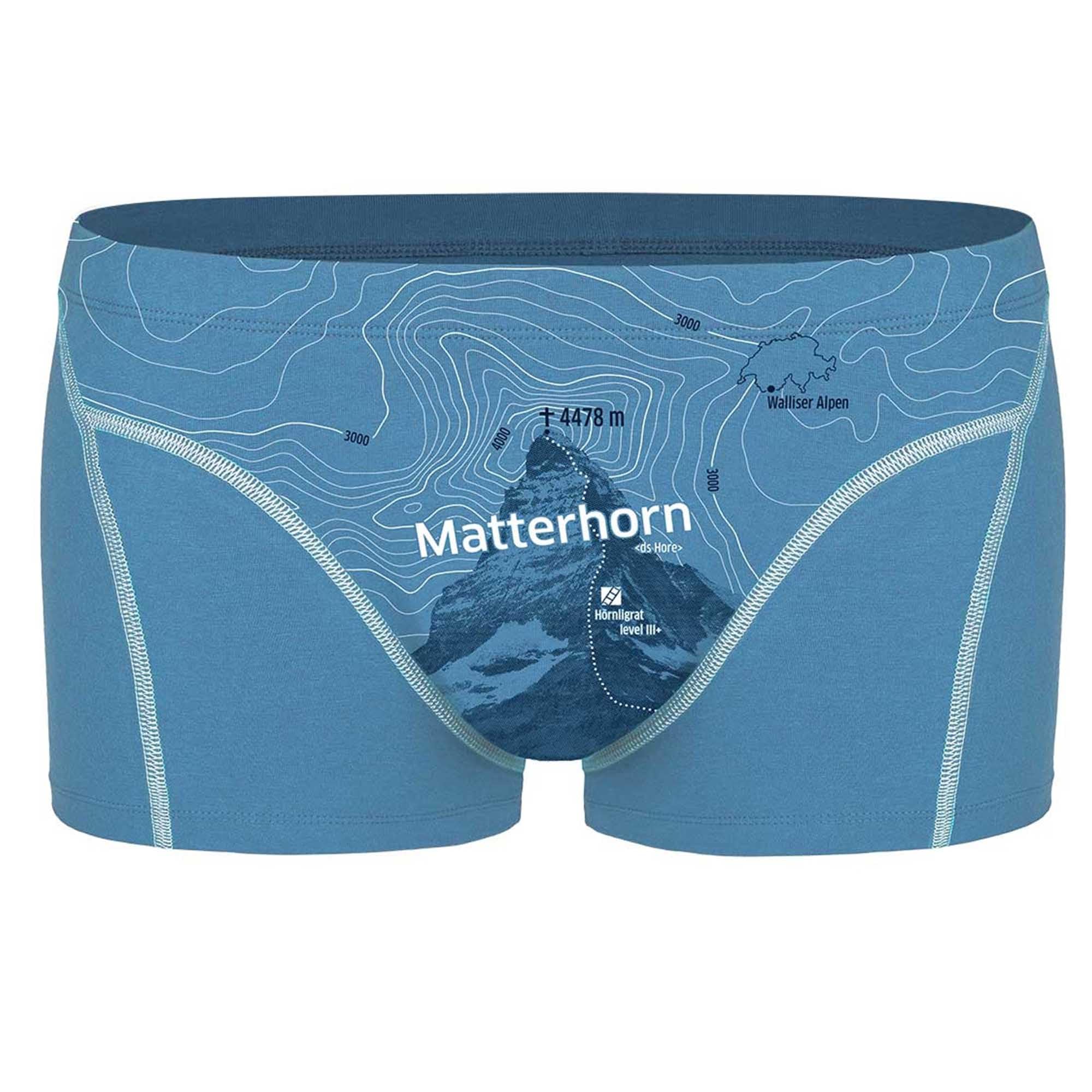 Calzoncillos bóxer de hombre en algodón orgánico con estampado alpino 6