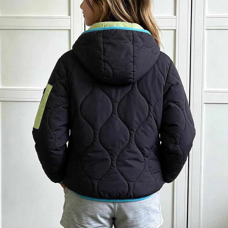 XOGWVJ Girls Winter Coat Lightweight Zip Up – product photo 7 of 7