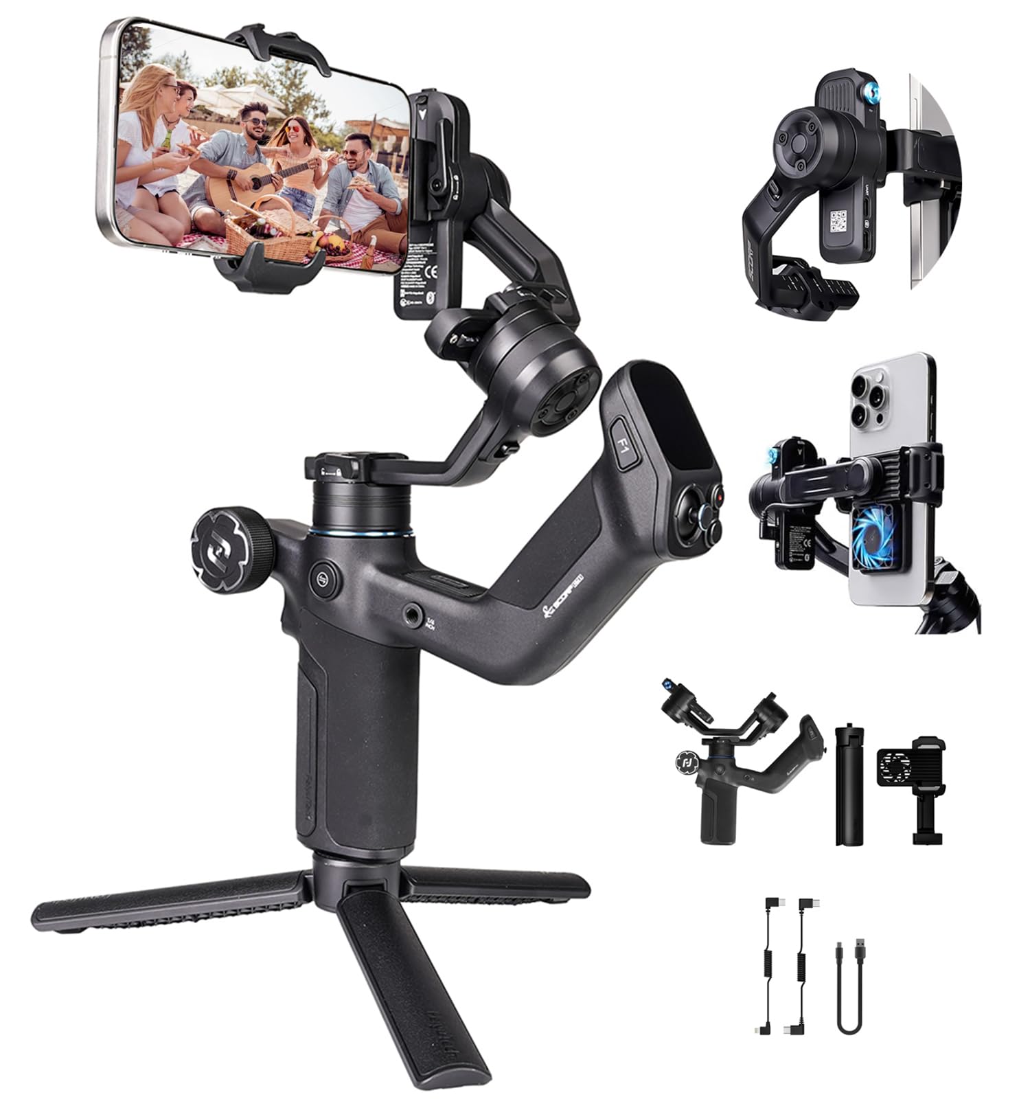 FeiyuTech SCORP Mini 3 スマホジンバル スタビライザー Amazon.com: FeiyuTech Scorp Mini 3 Gimbal Stabilizer for