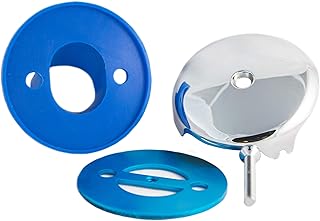 3-5/8"" Overflow Gasket Kit with Overflow Cover for Stopping Tub Leaks, Chrome