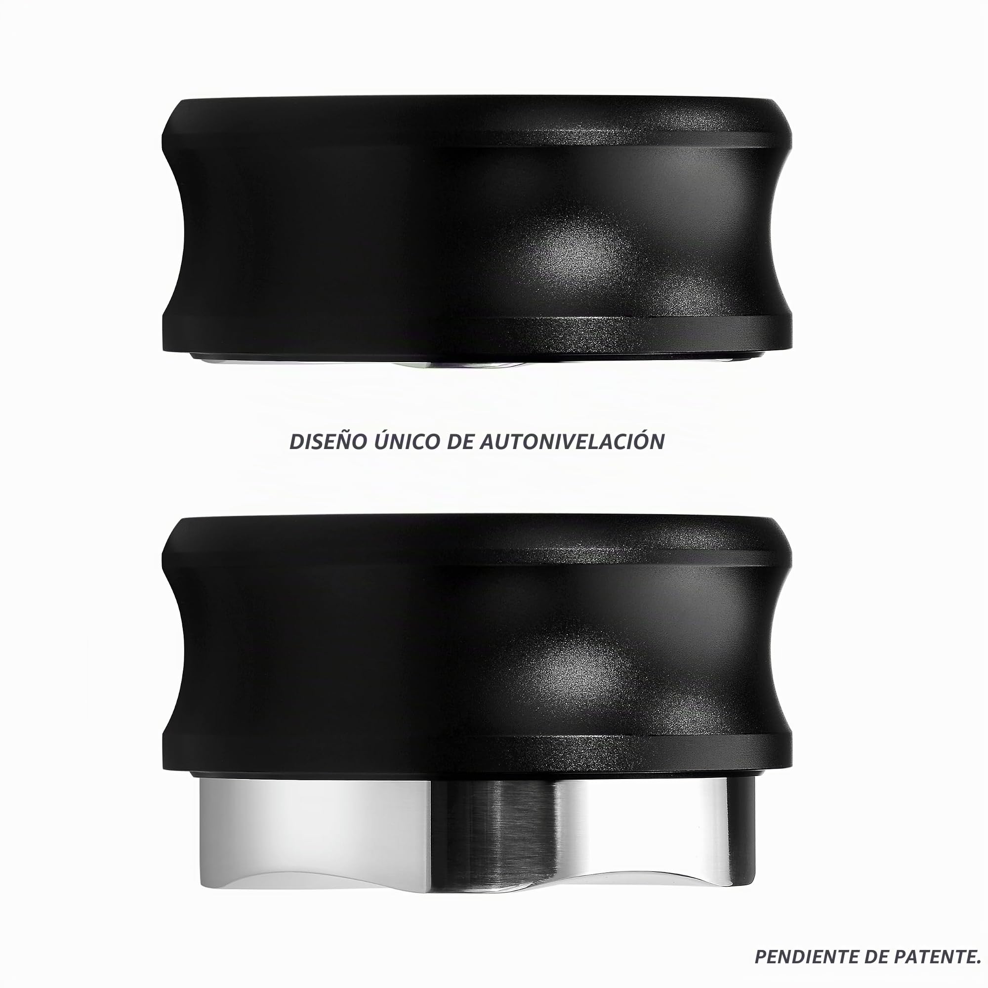 Normcore Herramienta de distribución de gravedad de 53,3 mm, distribuidor de espresso adaptable por gravedad, herramienta niveladora de café espresso para portafiltro sin fondo Breville Sage de 54 mm,