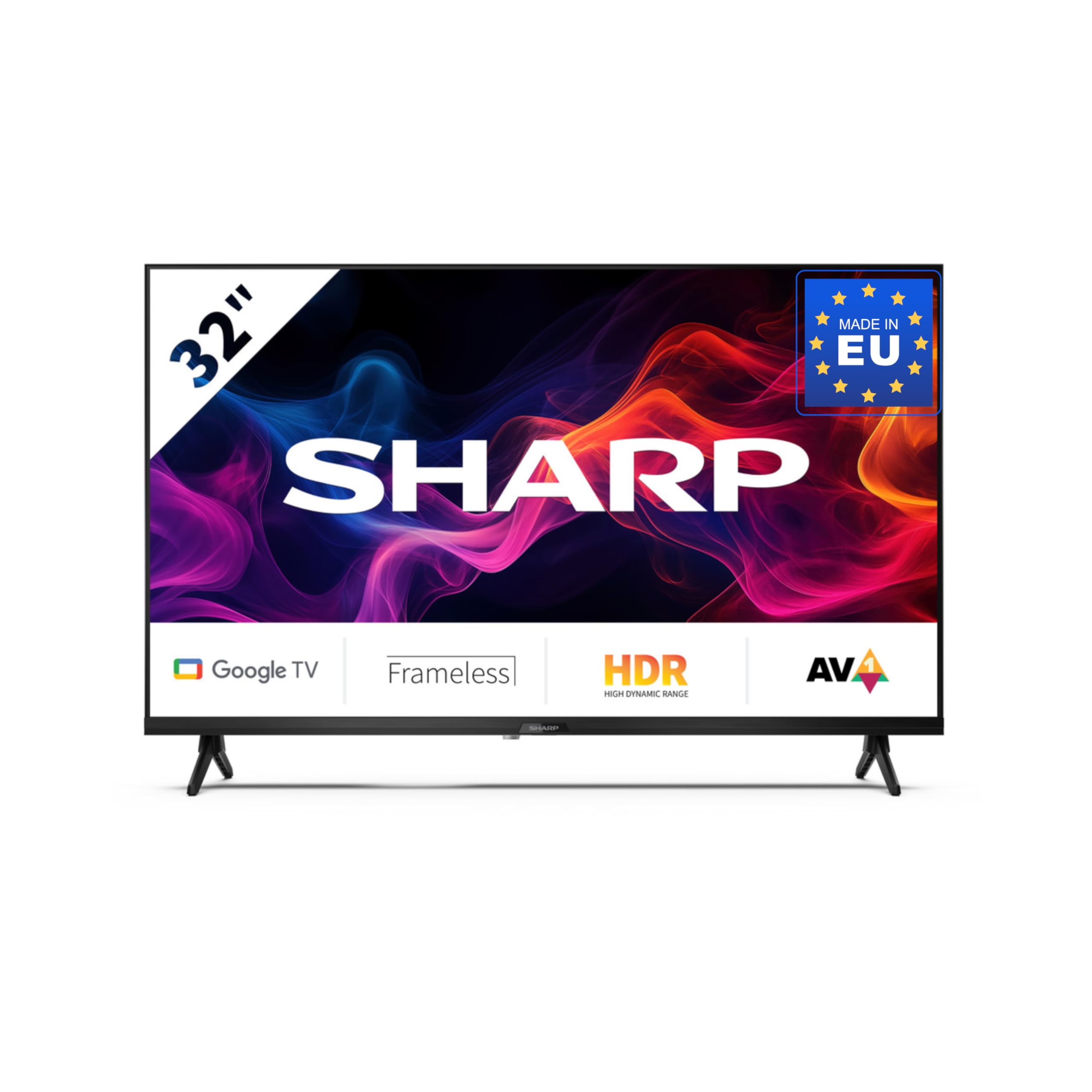 32GF2265E Smart TV 32 pouces H.265/HEVC DVB-T2 Noir 81 cm