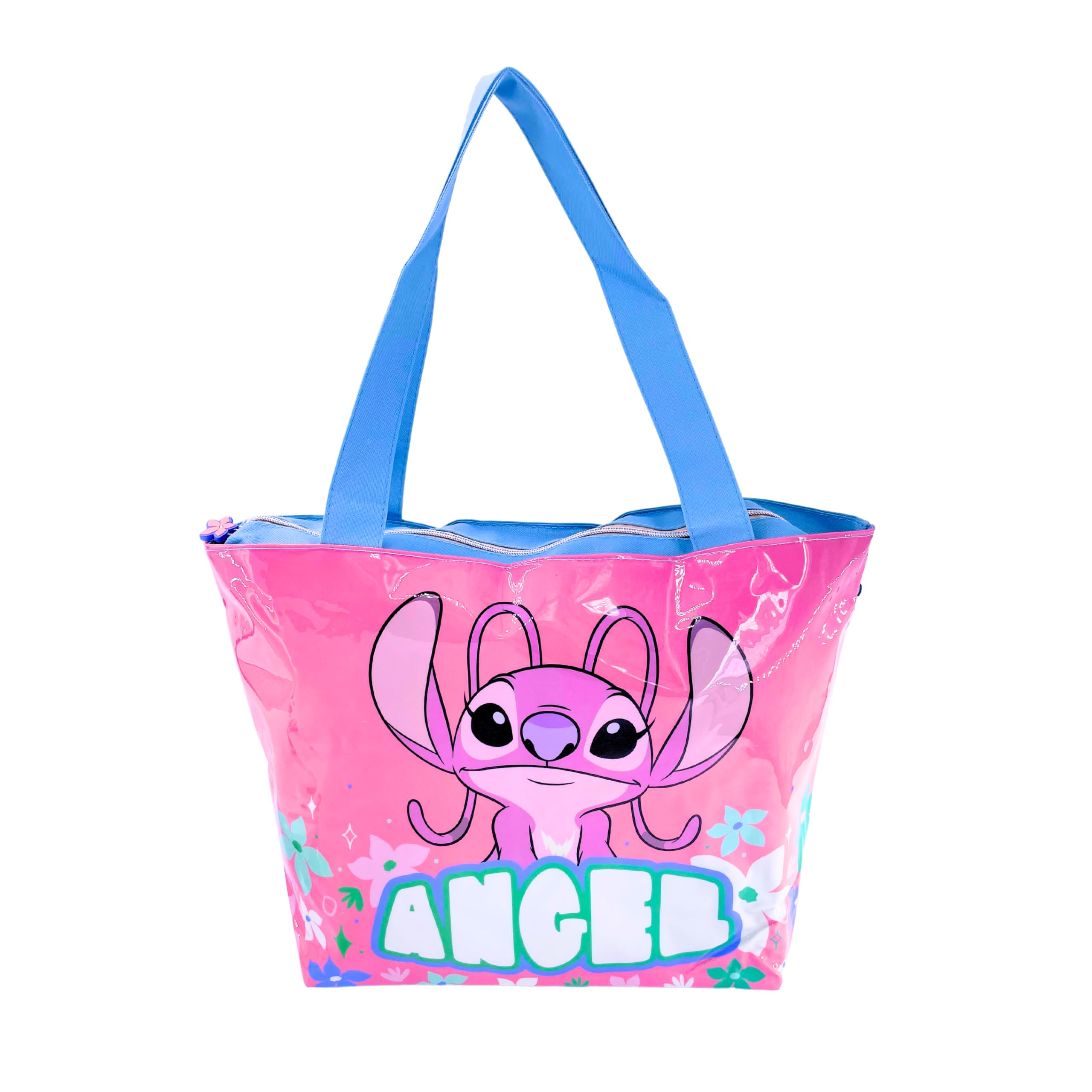 Disney Stitch Bolsa de Playa, Bolsa de Viaje, Bolso de Hombro, Bolsa de Compras Diseño Angel, Regalo para Mujer y Adolescentes
