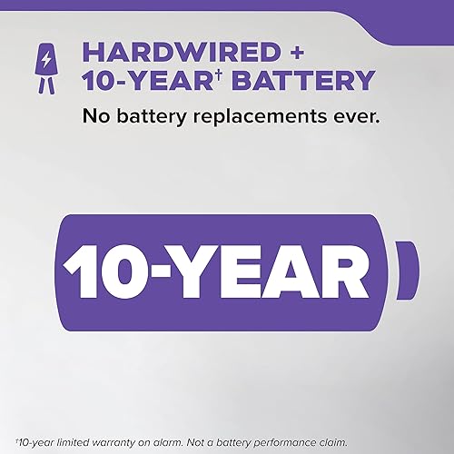 Miniatura 3 de Kidde Detector de humo y monóxido de carbono cableado, batería de reserva de 10 años, alertas de voz, indicadores de luz de advertencia LED