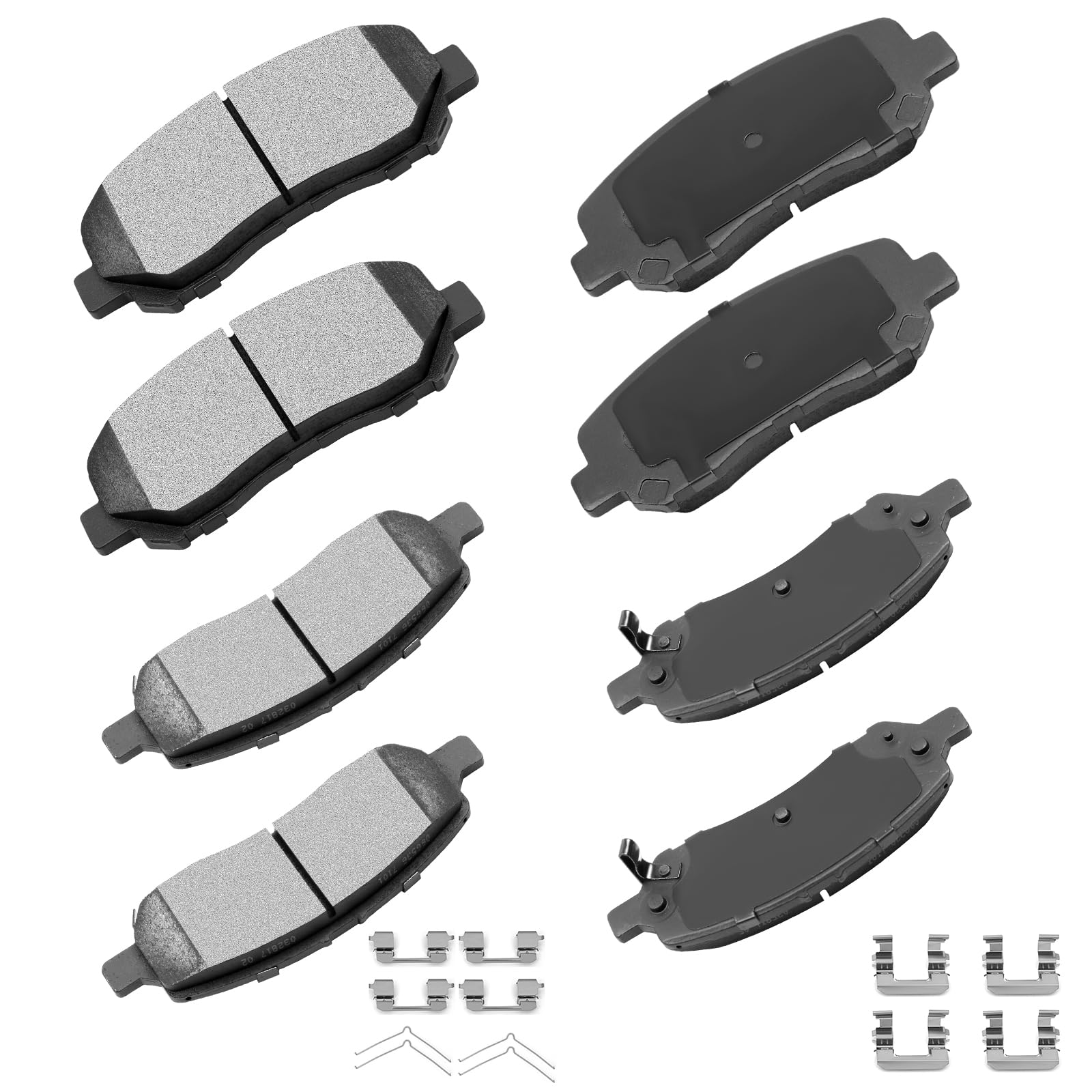 cciyu D1623 D1647 Ceramic Front Rear Brake Pad Set