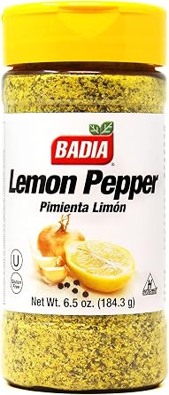 Badia Seasoning Combo Pack LEMON PEPPER 184.3g & EVERYTHING BAGEL 156g | Twin Pack | Gluten Free | Each One | USE on Everything !