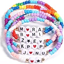 AICase for Kpop Demon Merch Rumi Zoey Mira Saja Jinu Inspired Bracelets 6 Pcs Stackable Stretch Friendship Beaded Bracelets for Saja k pop Unique Merchandise Jewelry Gifts for Fans_58