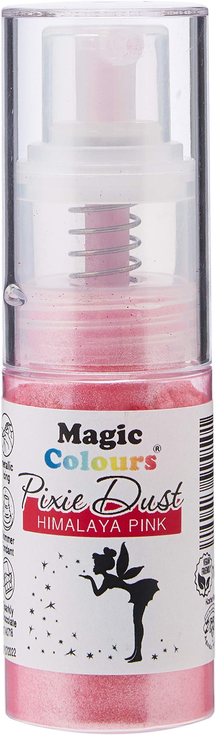 Magic Colours Pixie Dust Edible Glitter Powder Spray for Cake Decoration (Himalaya Pink)