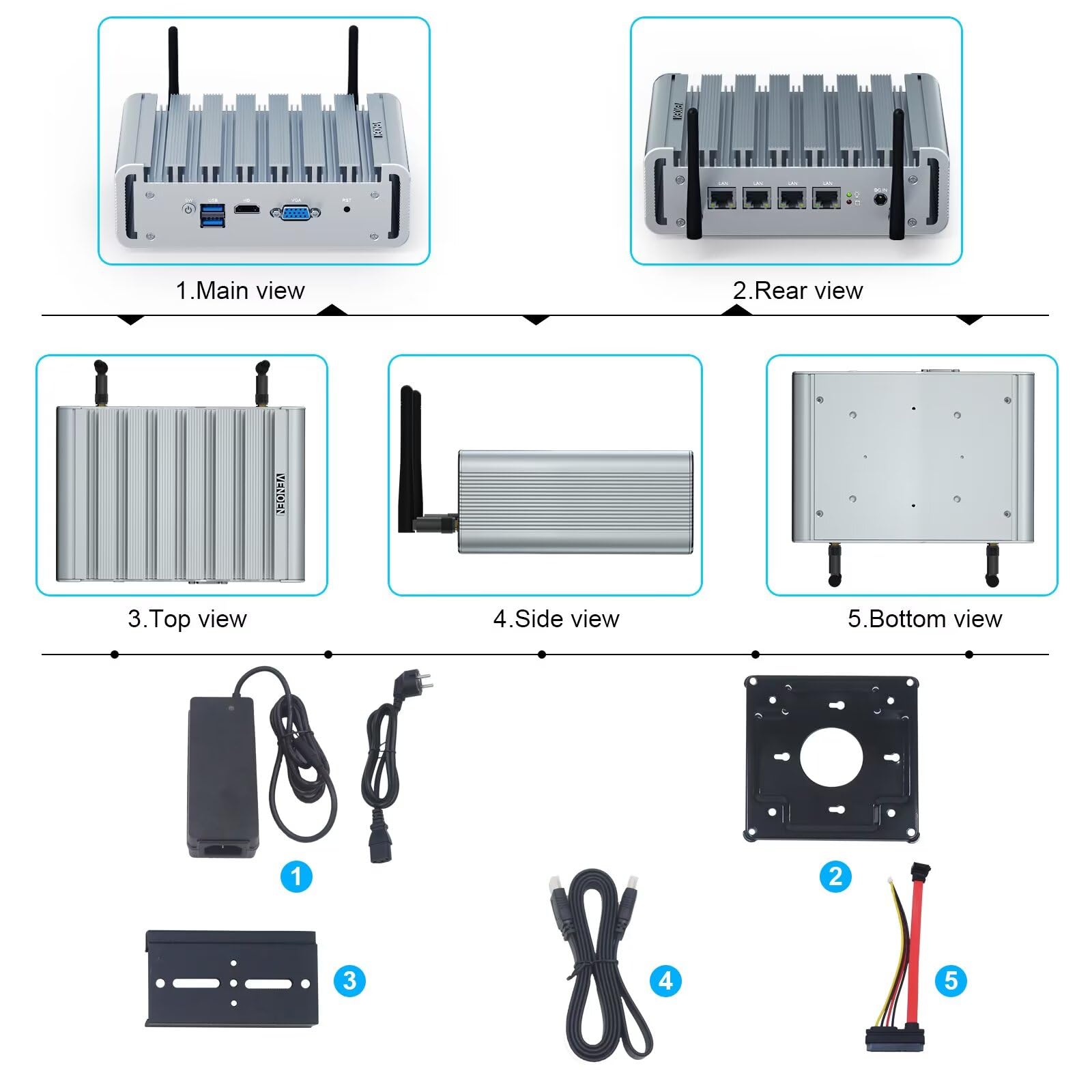 Amazon.com: Firewall Micro Appliance Celeron J4125, Fanless