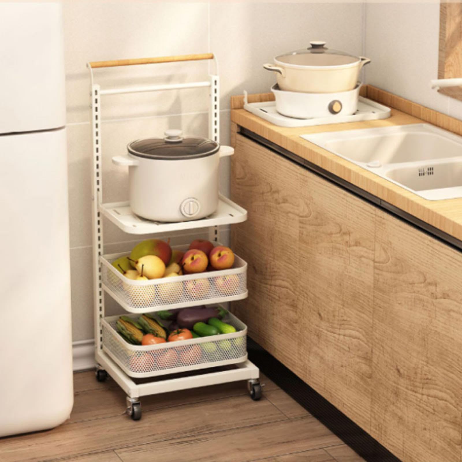 Estante de cocina negro – Soporte versátil para tapas y ollas para encimeras, elegante solución de almacenamiento que ahorra espacio con tablas de 5 x 5 pulgadas, ideal para cocinas modernas.