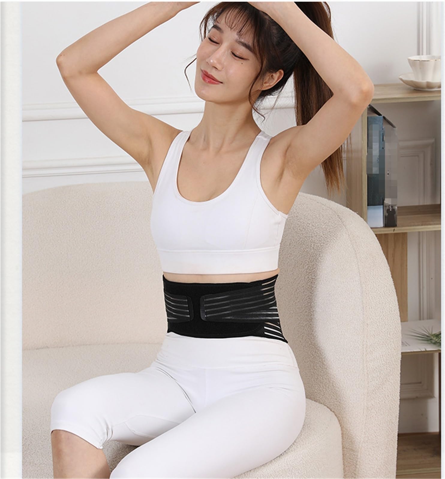 TTDGYYXW Supporto per la Schiena Cintura di Supporto per la Parte Bassa della Schiena Unisex Cintura di Compressione per l'anca Cintura di Supporto per Bacino Lombare(XL)