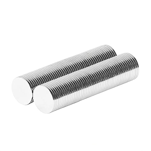 Imanes redondos delgados de disco 38 x 132 Adhesivo magnético para manualidades, soporte para libros de recortes de oficina con sujetador circular