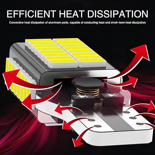Miniatura 4 de Paquete de 2 luces LED de marcha atrás, T15-4014-54WFPC reemplazo de bombilla, luces traseras de automóvil, decodificación CANBUS, para la mayoría