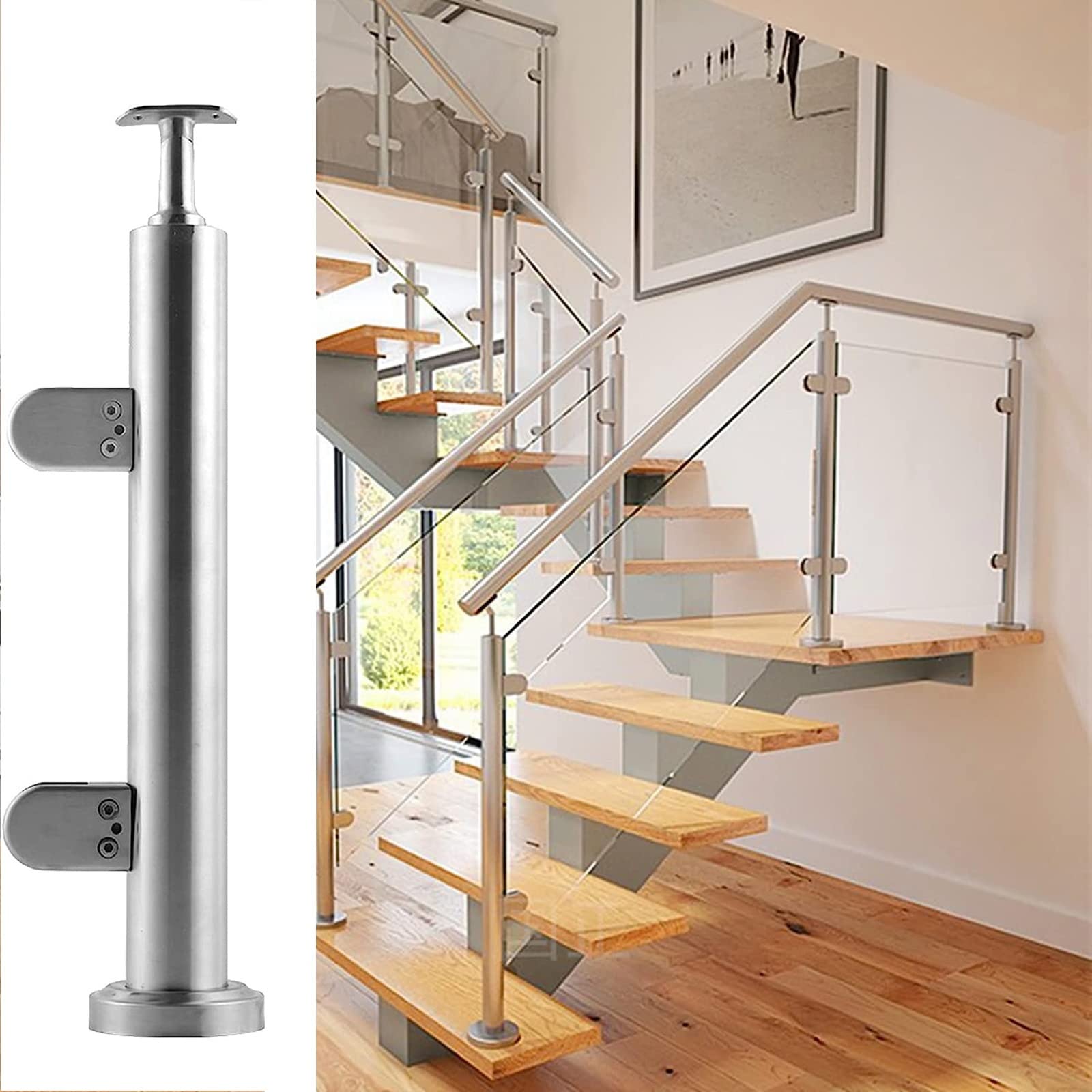 Square Tube Balustrade Corner Post | Glass Balustrades - View #8