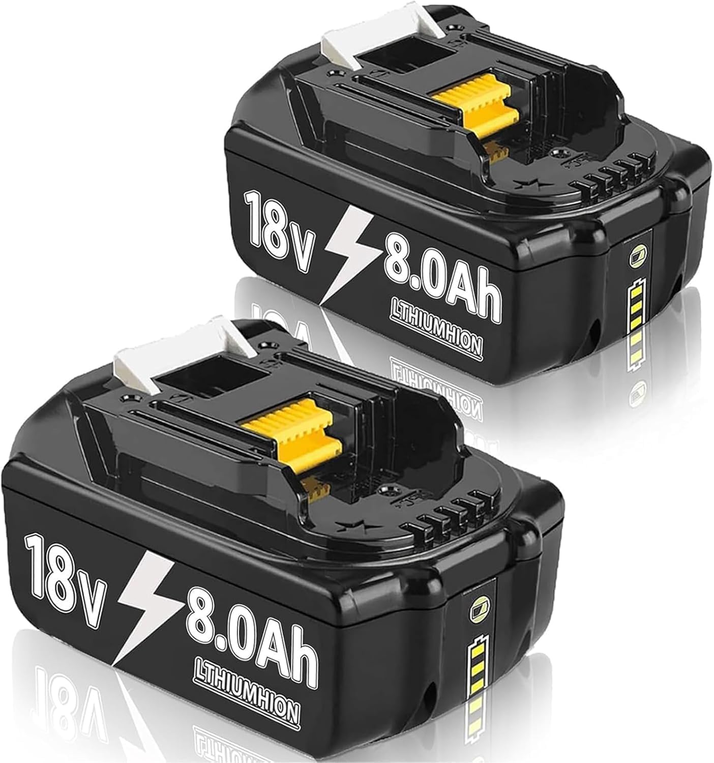 4X Akkus Für Makita 18V 8,0Ah Li-ION Ersatzakkus Für Makita 18V BL1860 Bl1890 Bl1850b Bl1850 Bl1830 Bl1860b Bl1845 Bl1835 Bl1815 194205 3 Lxt 400 Bl1860 Mit Led Akkus 86387781