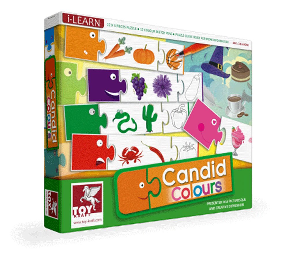 ToyKraft39112 Candid Colours Puzzle Set