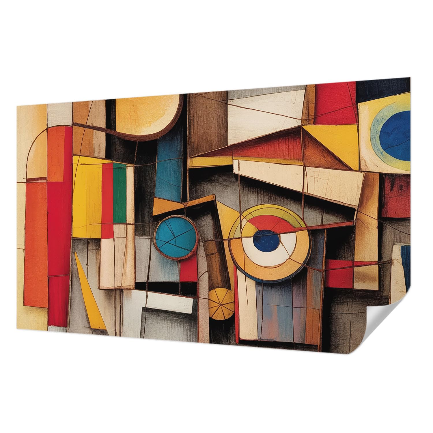 Papier Peint Autocollant Mural Anti-Tache Rénovation Facile Tulup