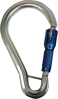 Elk River 17237 Fallâ€ˆRated Aluminum Carabiner with Auto Twist-Lock and Pin, 3600 lbs Gate, 2