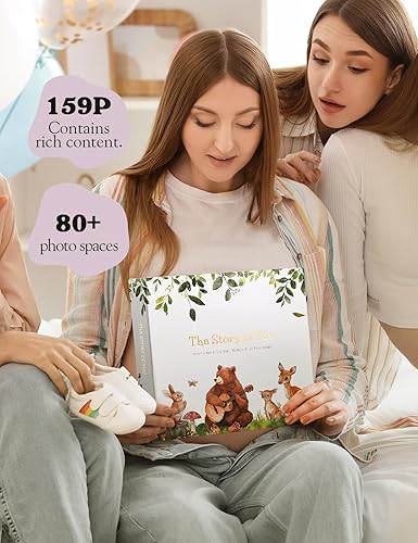Miniatura 7 de Libros de bebé para regalo de bebé, libro de recuerdo atemporal para los primeros 5 años, álbum de recuerdos para bebés desde el nacimiento hasta