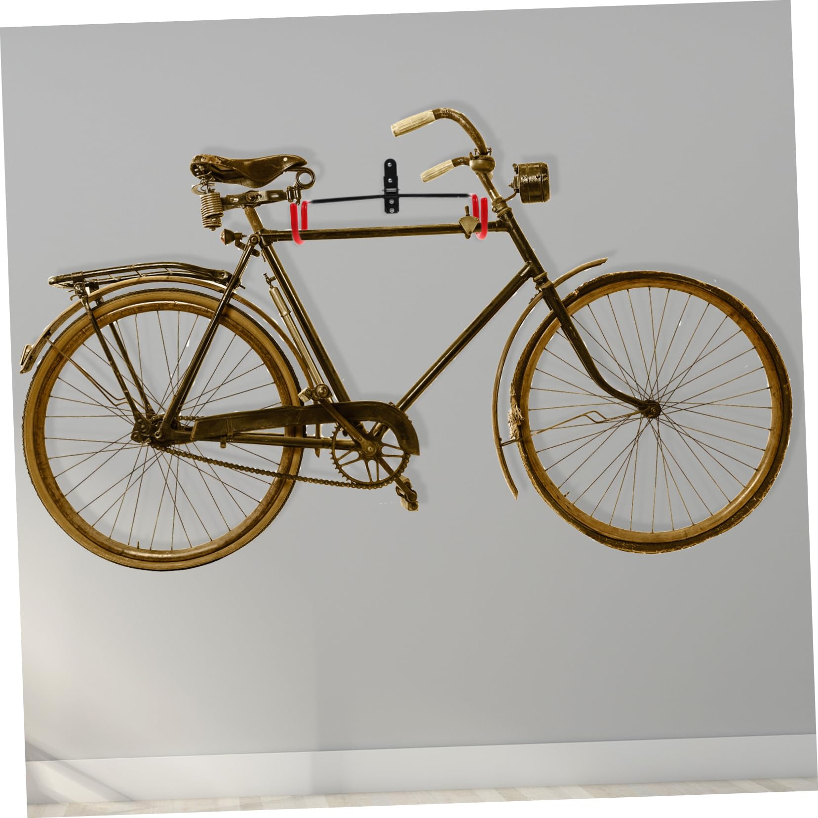 NUOBESTY Wandmontierter Fahrradaufbewahrungshaken Aus Manganstahl Stabiler Fahrradhalter Für Garage Und Innenbereich Platzsparender Wandhaken Für Fahrräder Für Radliebhaber Und Praktische Nutzung