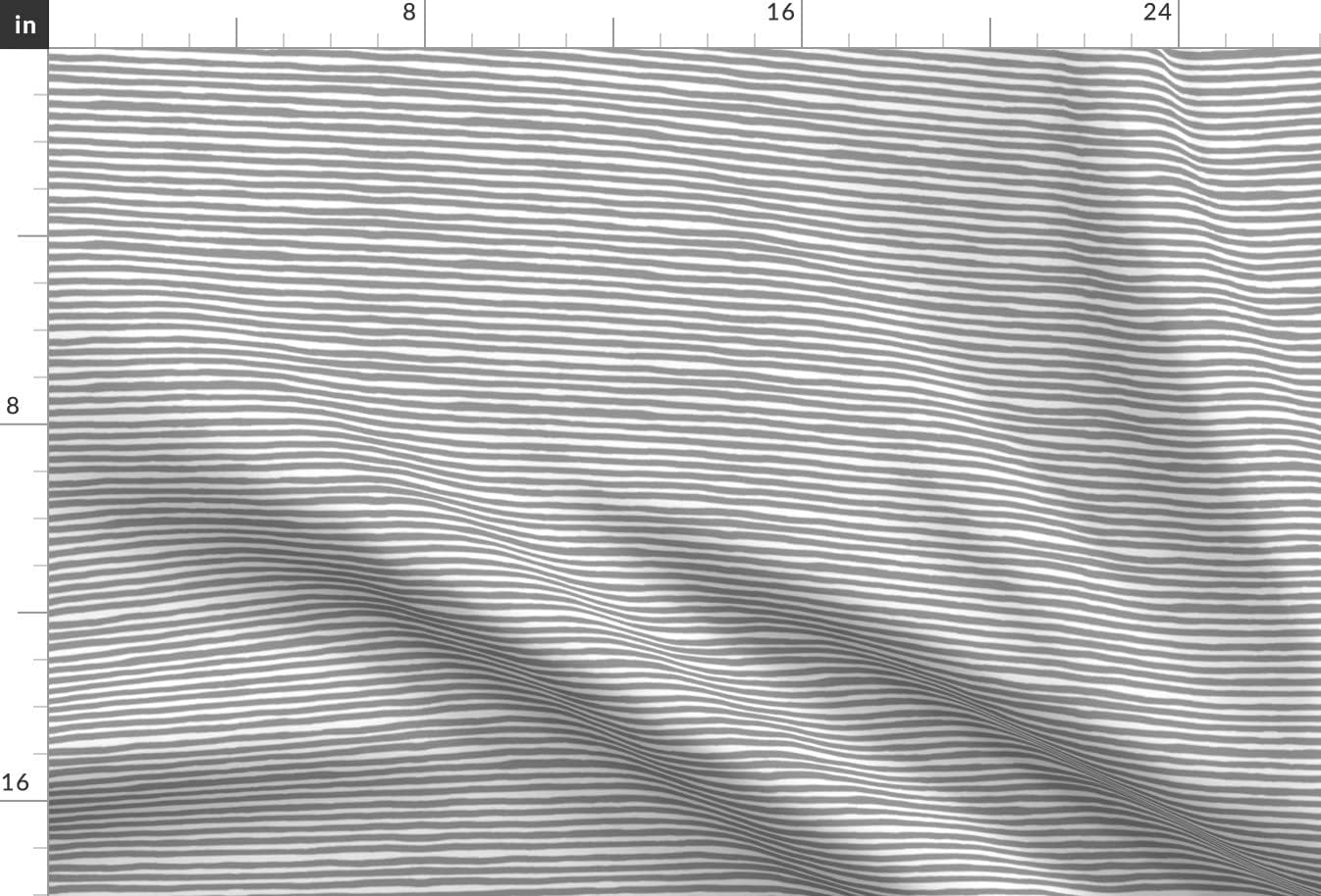 Spoonflower Fabric - Stripes Gray White Small Printed on Upholstery Velvet Fabric Fat Quarter - Upholstery Home Decor Bottomweight Apparel