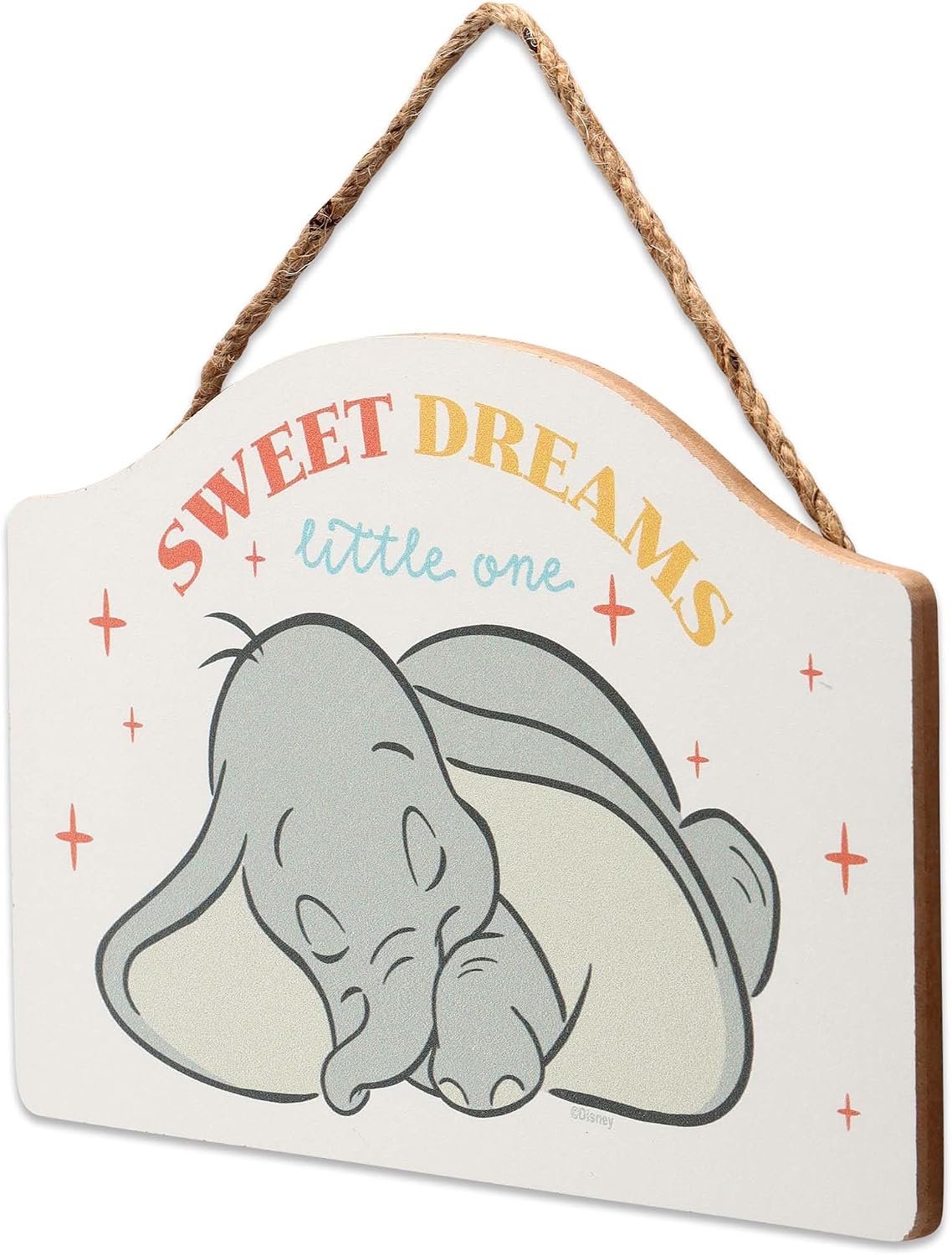 Disney Dumbo Sweet Dreams Little One Hanging Wood Wall Decor image 2