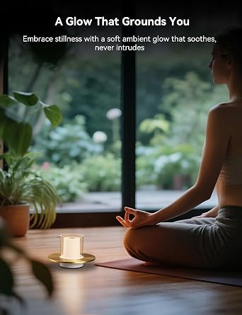 Tubicen Rechargeable Cordless Candle Lamp for Table 4-Level Touch Dimmable