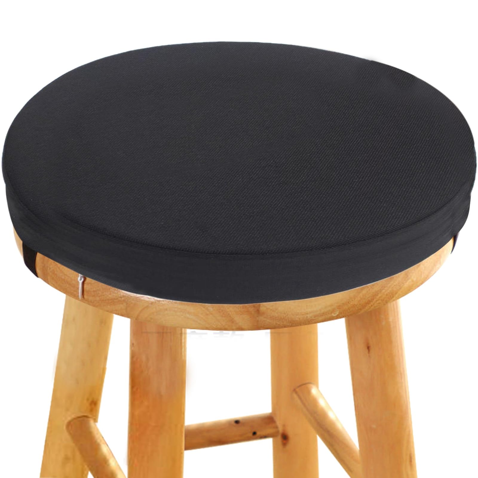 45D Foam Round Seat Cushion 5/8cm thick,30/33/35/40/45/50cm Anti-slip Buckle Round Stool Cushion, Circle Dining Chair Pad with Removable Cover for Dining Kitchen Bar Chairs Indoors Outdoors(Color 13,5