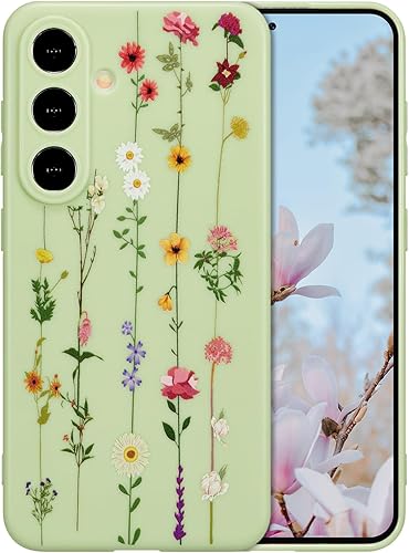 Miniatura 23 de ZTOFERA Funda Floral para Samsung Galaxy A14 5G, Funda Transparente con Lindo Patrón de Flores para Niñas y Mujeres, Protector de Silicona Flexible