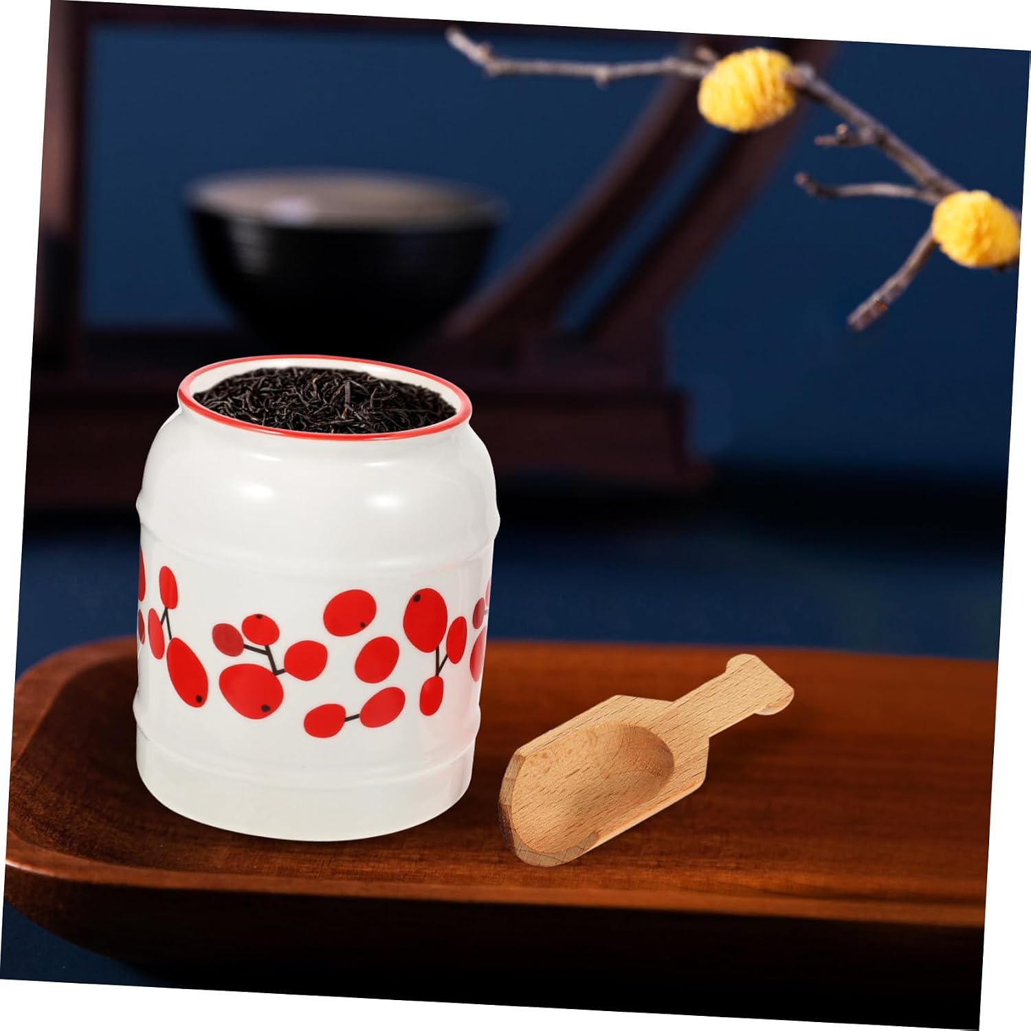3pcs Mini Salt Spoons Wooden Tea Scoops Bath Salt Spoon Compact Tea Reusable Wooden Scoops for Canisters