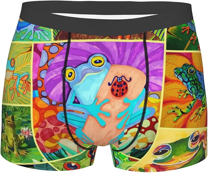 Amazon Co Jp 蛙 カエル かわいい ボクサーパンツ メンズ 下着 前閉じ 吸水速乾 通気 男性 下着 肌着 ボクサーブリーフ メンズ インナー 彼氏 父 息子 ギフト ファッション