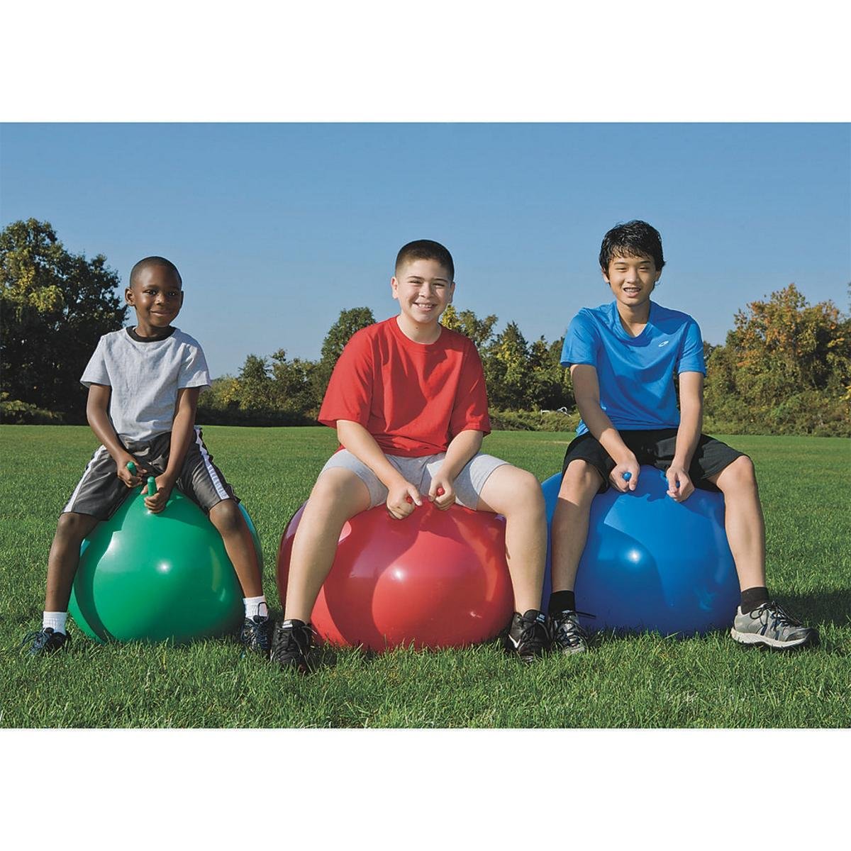 S&S Worldwide Hop Ball for Kids. Giant 28" Diameter Ball is Great for Kids 10 and Up. Durable Roto-Molded Vinyl Ball. Perfect for Field Day, Relay Races, Camps and Backyard Fun.