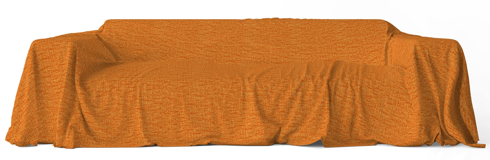 Copridivano Granfoulard 250x280 Cm - Policotone Leggero, Verde Amalfi | Per Divano O Letto Matrimoniale - Foto 9