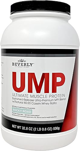 Beverly International Ultimate Muscle Protein, Rocky Road, 2.05 libras, proteína en polvo, Rocky road, 1