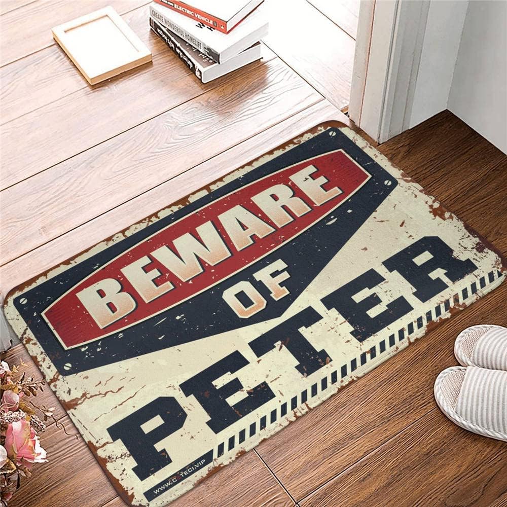 Garage Accessories for Man Cave Beware of Peter Rug Home Alone Door Mat Welcome Mats Outdoor Fall(50X80CM)