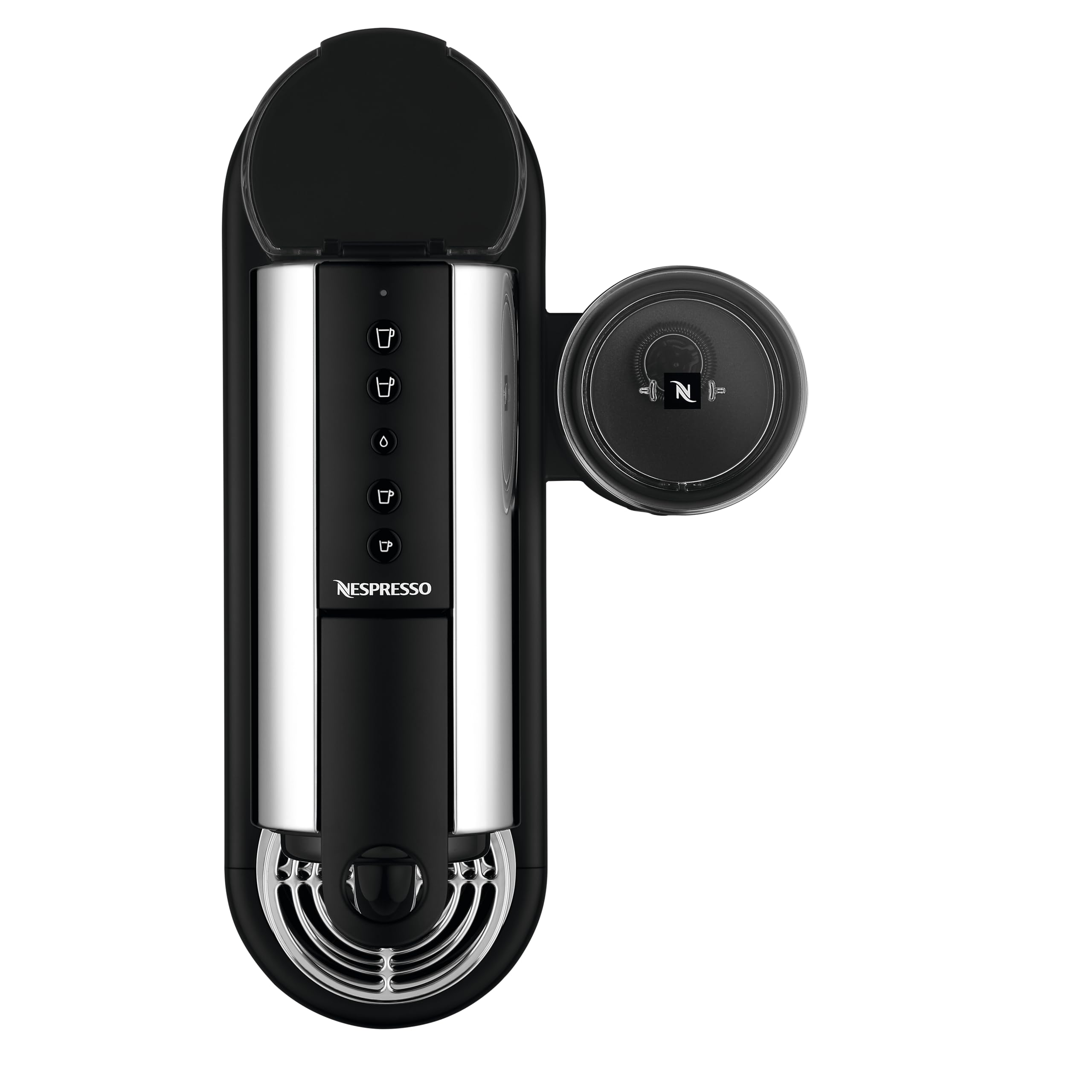De'Longhi Nespresso CitiZ Platinum & Milk EN330.M, macchina da caffè, macchina per capsule caffè, pressione 19 bar, schiuma per latte calda e fredda con Aeroccino3 incluso, 1260 W, nero