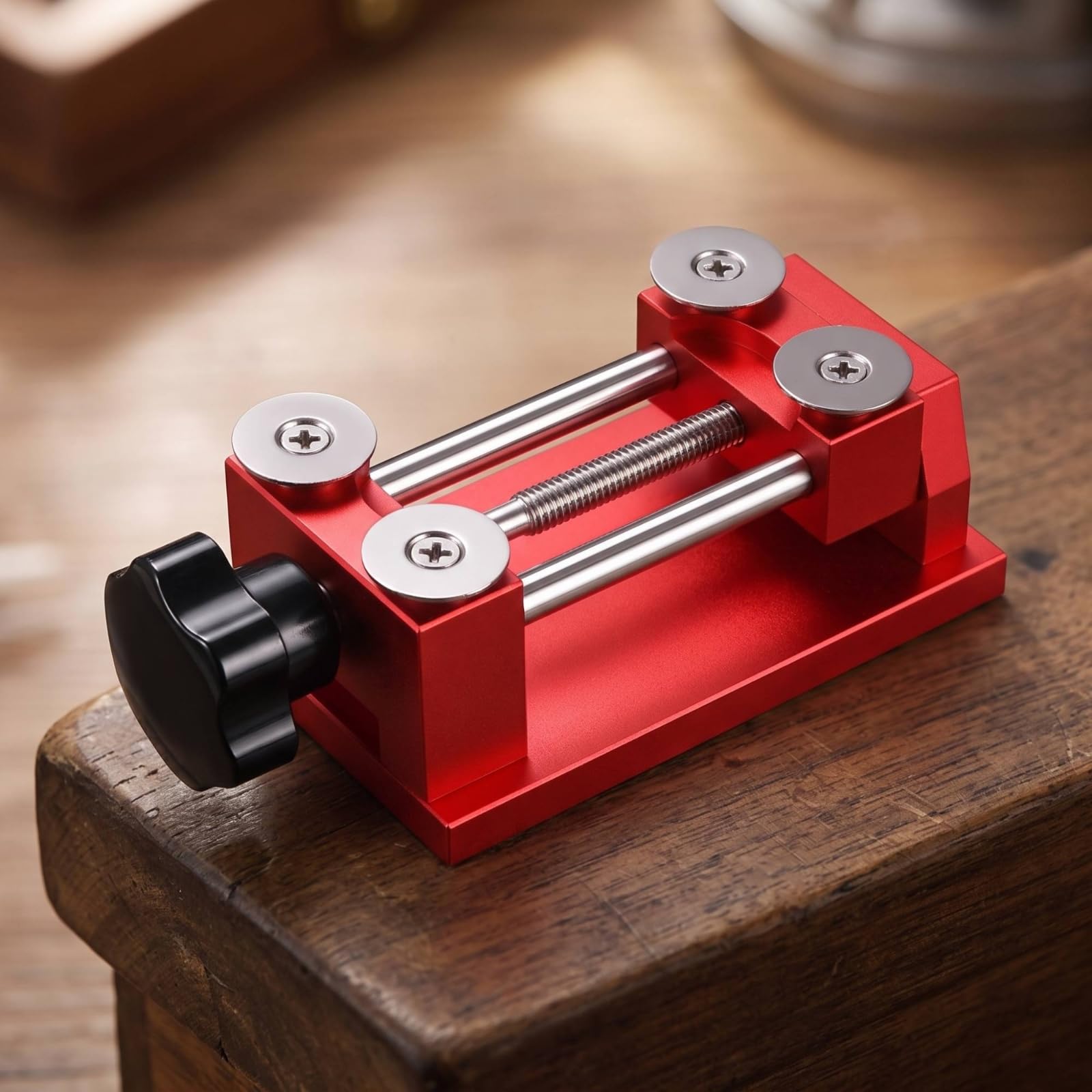 Herramienta Apertura Bisel de Reloj Dispositivo Reloj Abridor Bisel Removedor Cristal Aro Estructura Pesada de Banco Que Mejora la Estabilidad