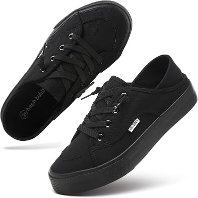 hash bubbie Womens Slip on Shoes Canvas Shoes Non Slip Fashion Sneakers for Women Low Top Loafers