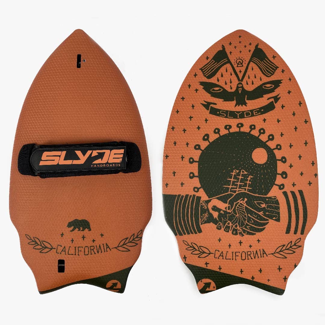 Slyde Handboards "Hipster Wedge Body Surfing Handboard/Handplane With Embedded Camera Attachment