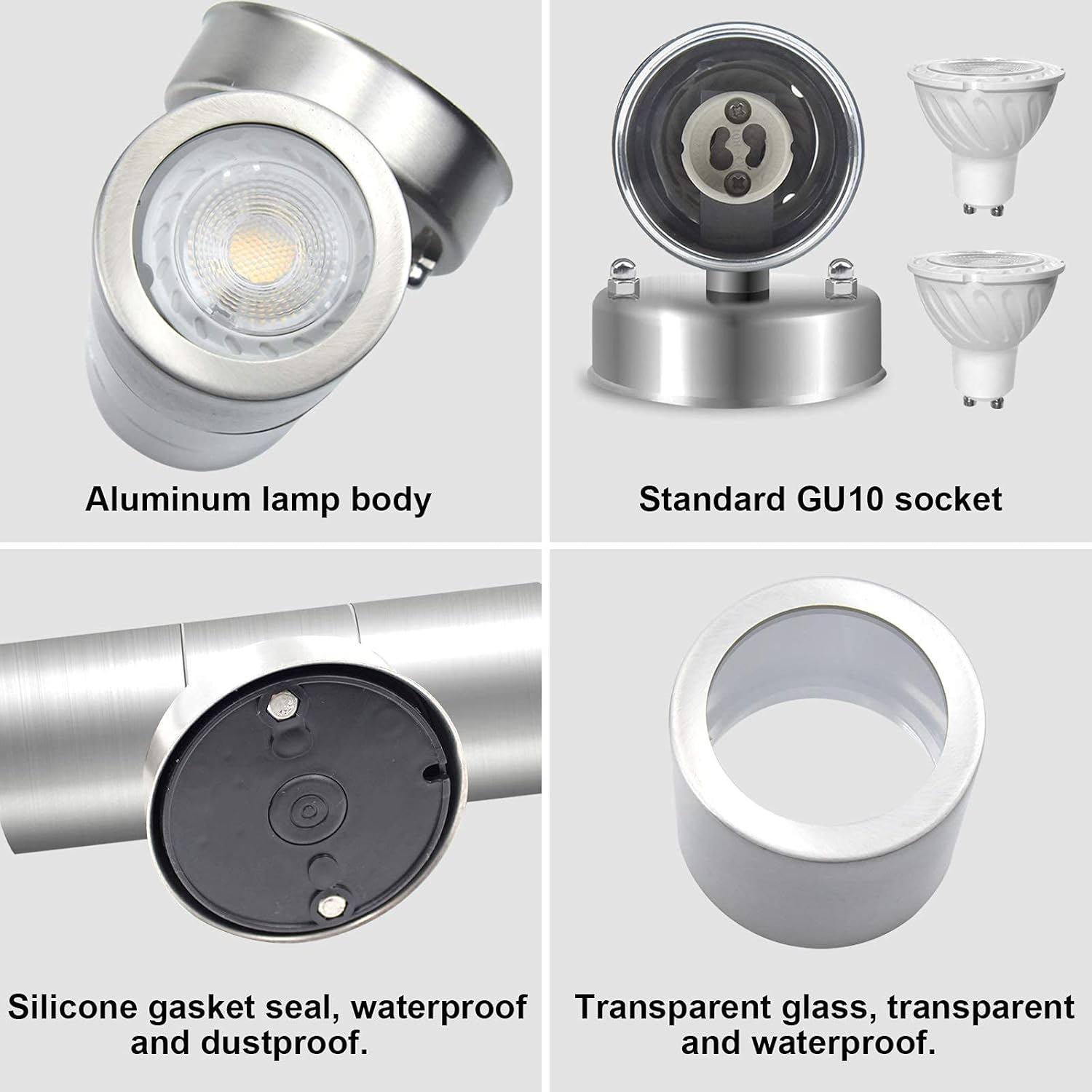 DoRight LED Outdoor Wall Light Up Down Outside Lighting Stainless Steel ...