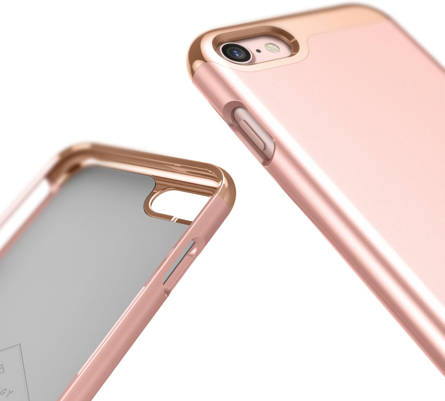 Caseology Savoy for Apple iPhone 8 Case (2017) / for iPhone 7 Case (2016) - Stylish Design - Rose Gold
