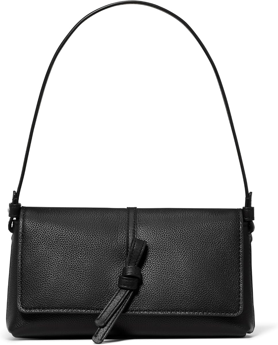Kate Spade New York Bolso de hombro pequeño de cuero con solapa