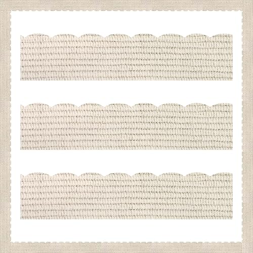 Miniatura 1 de 44 bordes para tablón de anuncios de aula, borde troquelado de tejido de 50 pies con 15 puntos de pegamento para aula, escuela, pared, tablón de