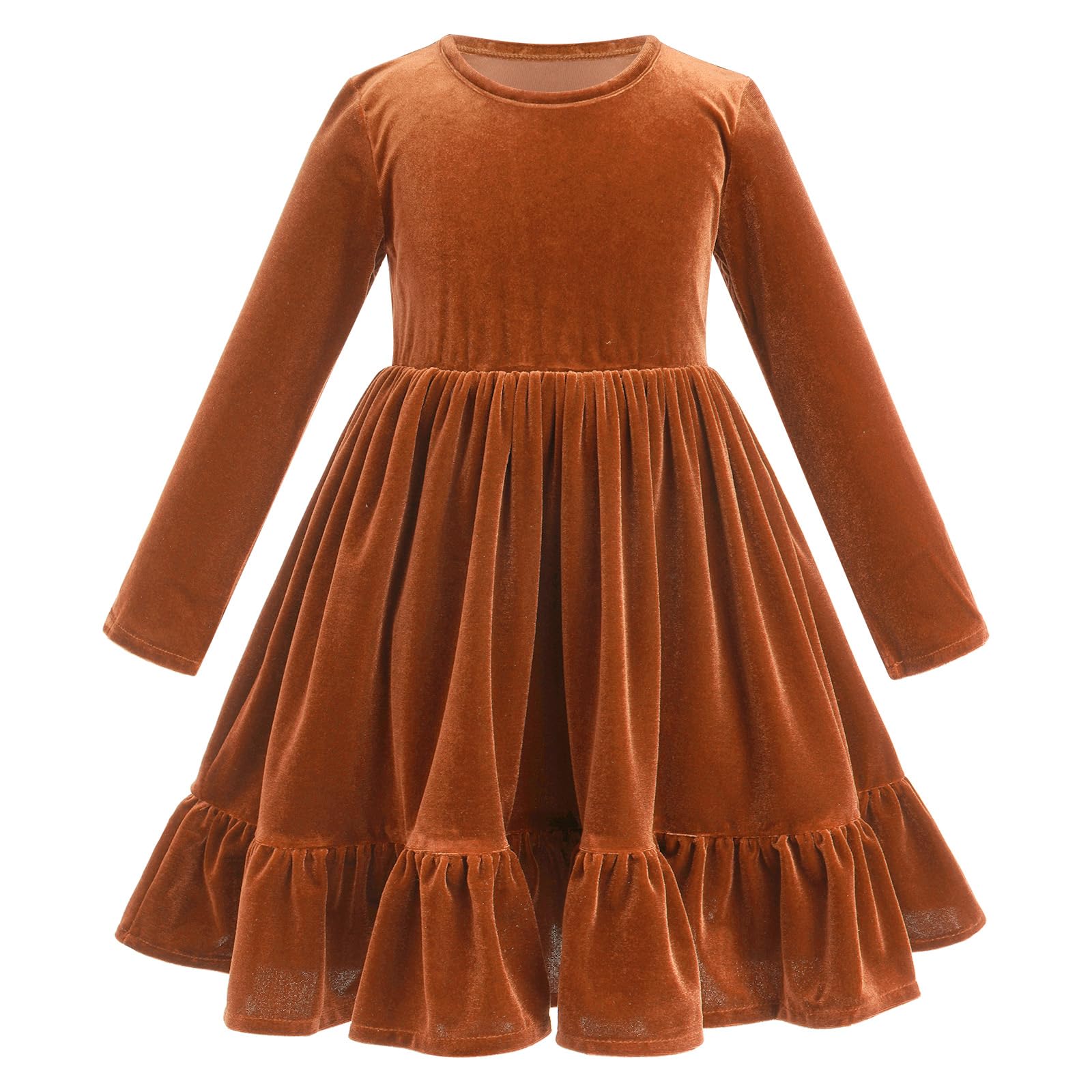 Vestido de Navidad para niñas el regalo perfecto de cumpleaños de terciopelo 7