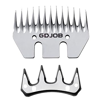 13 Teeth Straight Replacement Blades for Sheep Shears, Professional Stainless Steel Sheep Shearing Clipper Blades for Sheep Alpacas Goats