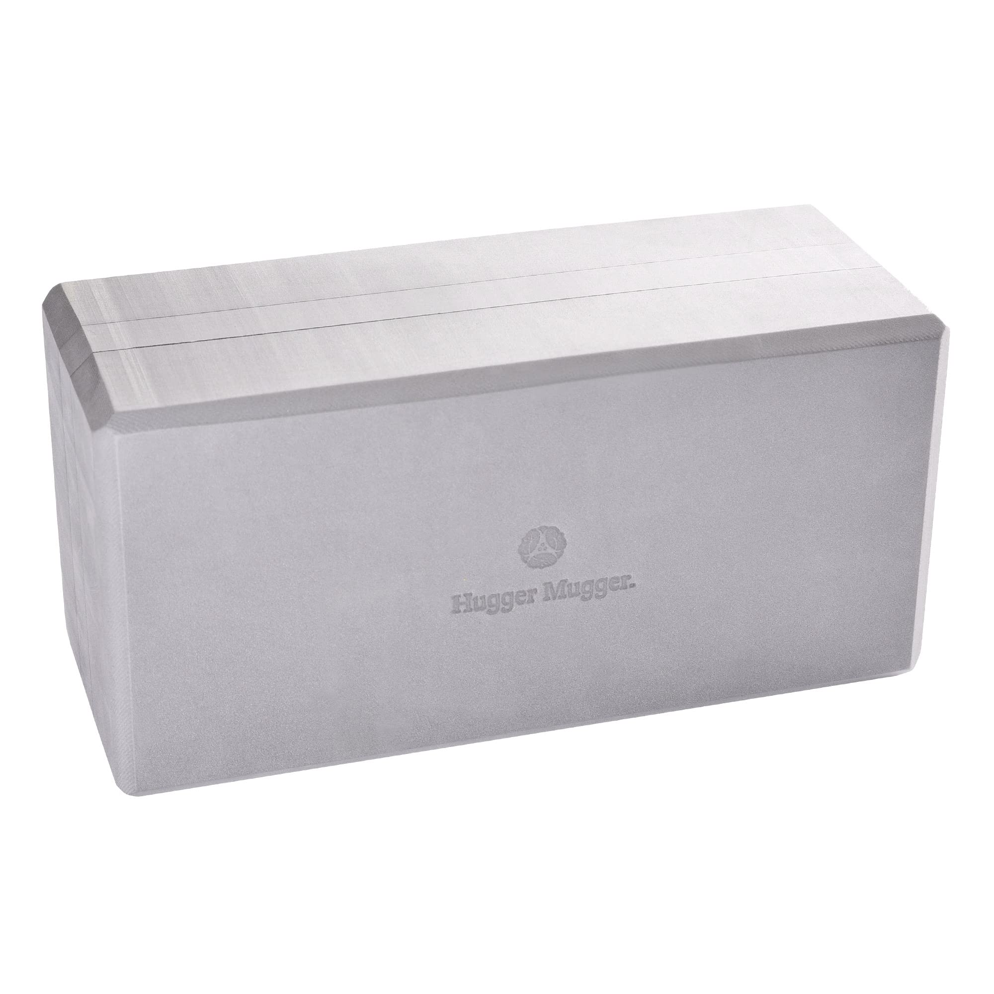 Hugger Mugger 5 in. Big Foam Yoga Block - Gray - Extra Large Size, Dense Foam, Reliable Support, Beveled Edges for Comfort, Great if You're Taller or Less Flexible