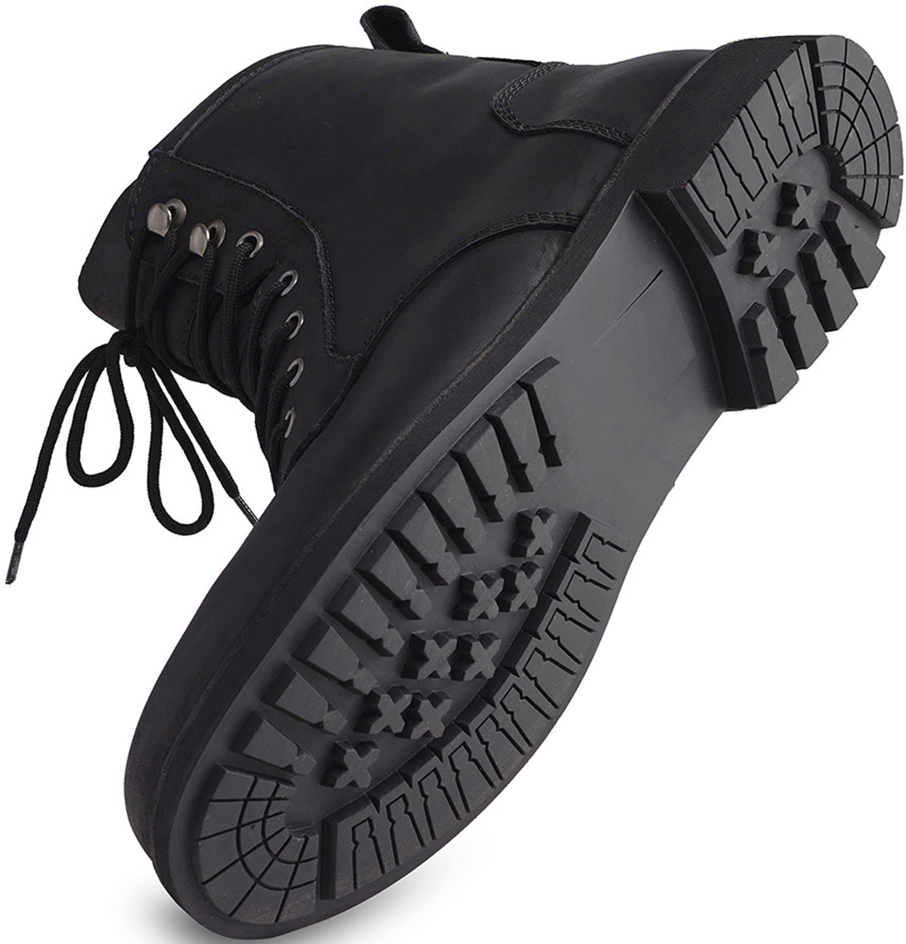 Modeka Wolter II Motorradstiefel, Motorrad Schuhe für Damen/Herren, Rindleder braun, CE-Zertifiziert, Schalthebelverstärkung, Schutzkleidung, wasserdicht & atmungsaktiv